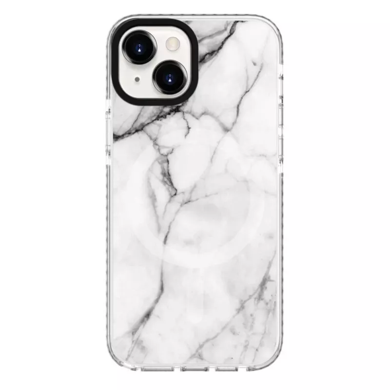 Evelatus custodia PC+TPU per Apple iPhone 15 compatibile MagSafe marmo bianco