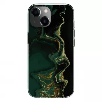 Evelatus custodia in PC per Apple iPhone 15 marmo verde scuro
