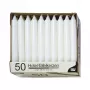 PAPSTAR candela a stelo bianco 196 mm altezza 22 mm diametro, 100 pezzi, paraffina, 7 h durata