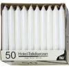 PAPSTAR candela a stelo bianco 196 mm altezza 22 mm diametro, 100 pezzi, paraffina, 7 h durata