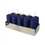 PAPSTAR Candele a colonna 40 x 90 mm, blu scuro, confezione da 10 (17916)