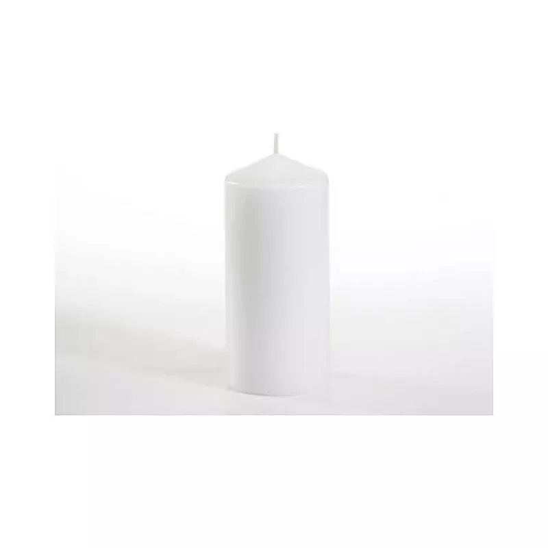 PAPSTAR candela cilindrica 13 cm bianco