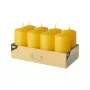 PAPSTAR candela cilindrica giallo oro 10 cm