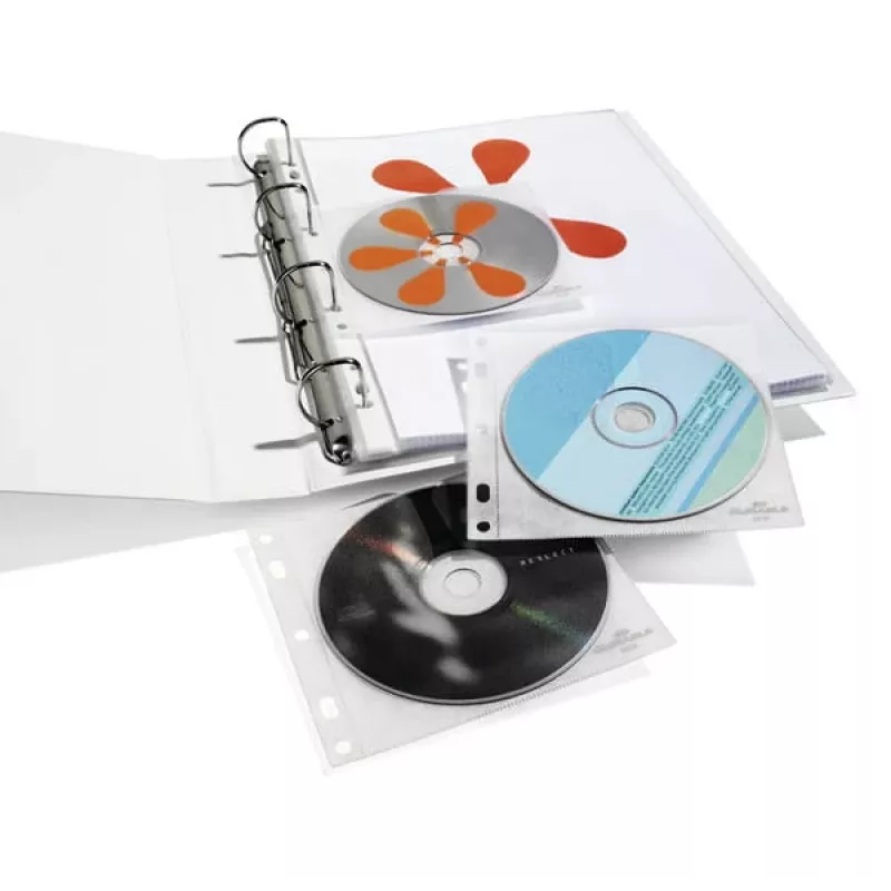 DURABLE 1 pz. Custodia CD/DVD Cover FILE con foratura trasparente, 10 pz.