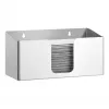 Bartscher ILZF20 dispenser asciugamani in carta, argento, acciaio cromo-nichel spazzolato, a parete, con chiusura 850057
