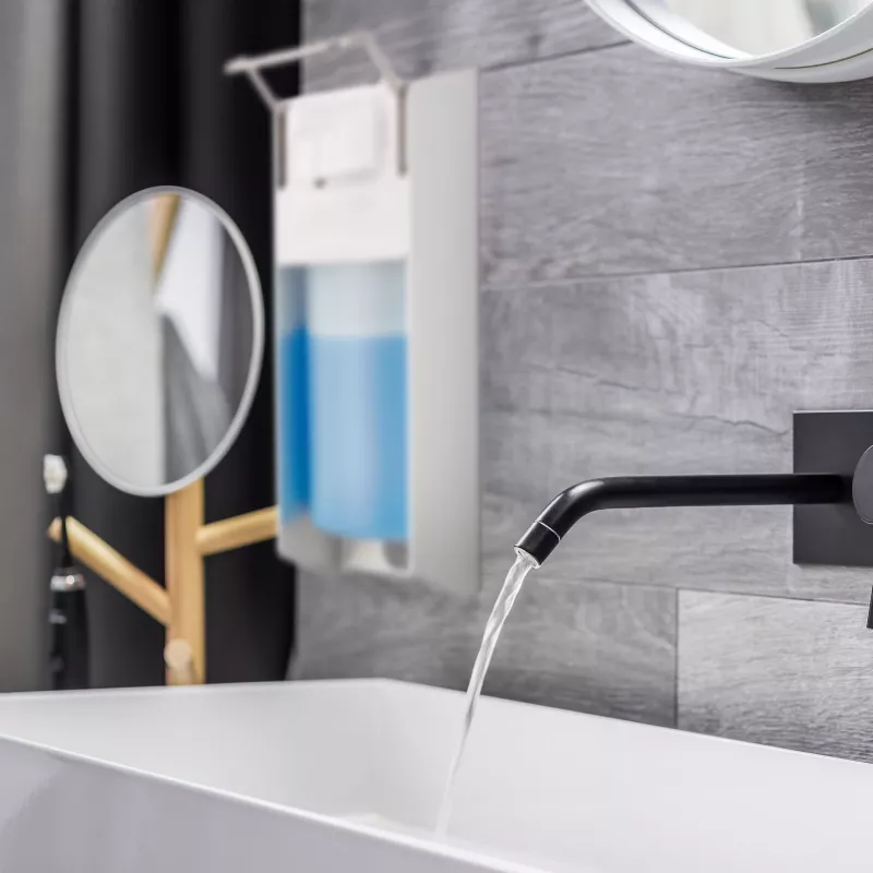 RELAXDAYS dispenser sapone in acciaio inox 0,5 L argento pompa manuale a libera installazione