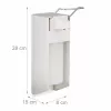 RELAXDAYS dispenser sapone in acciaio inox 0,5 L argento pompa manuale a libera installazione