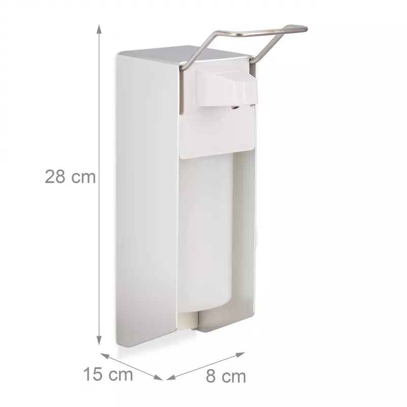 RELAXDAYS dispenser sapone in acciaio inox 0,5 L argento pompa manuale a libera installazione