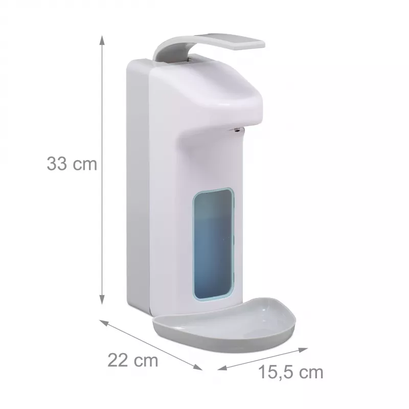 RELAXDAYS dispenser sapone manuale 1,0 L bianco
