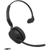 Jabra Evolve3 65 MS Mono Link 390a Cuffie On-Ear Bluetooth, nero