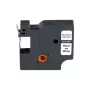 G&G nastro per etichettatrice compatibile 9mm x 7m nero su bianco per Dymo D1 40913