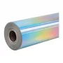 HTVRONT pellicola adesiva olografica, 30,5 cm x 90 cm (argento)