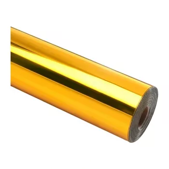 HTVRONT pellicola adesiva cromata metallizzata, 30,5 cm x 90 cm (oro)