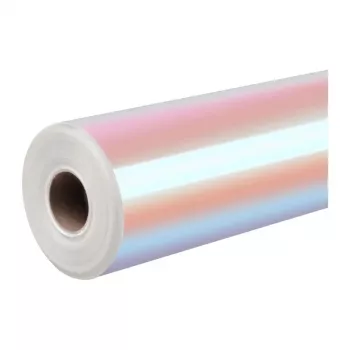 HTVRONT pellicola adesiva olografica, 30,5 cm x 90 cm (rosa-viola)