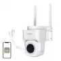 MOES WCM-B66 telecamera IP Wi-Fi da esterno 3MP con riconoscimento persone AI, visione notturna a colori, pan/tilt, audio bidirezionale, IP66 resistente alle intemperie