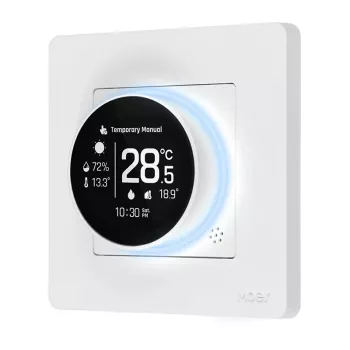 MOES ZHT-SR-GA termostato ZigBee per riscaldamento ad acqua, bianco