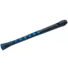 Nuvo Recorder+ Flauto dolce soprano nero e blu con diteggiatura tedesca e barocca intercambiabile