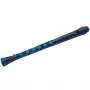 Nuvo Recorder+ Flauto dolce soprano nero e blu con diteggiatura tedesca e barocca intercambiabile