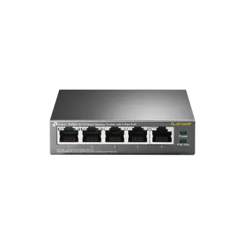 TP-Link TL-SF1005P Switch desktop PoE+ 5 porte 10/100 Mbps con 4 porte PoE+, budget 67W, modalità Extend