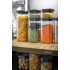 GEFU PANTRY Contenitore rettangolare 2,5 L nero, trasparente 1 pezzo