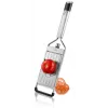 Affettatrice per verdure GEFU PRIMELINE, mandolina manuale, lama in acciaio giapponese a V, 3 regolazioni di spessore, 2 inserti julienne, argento/nero