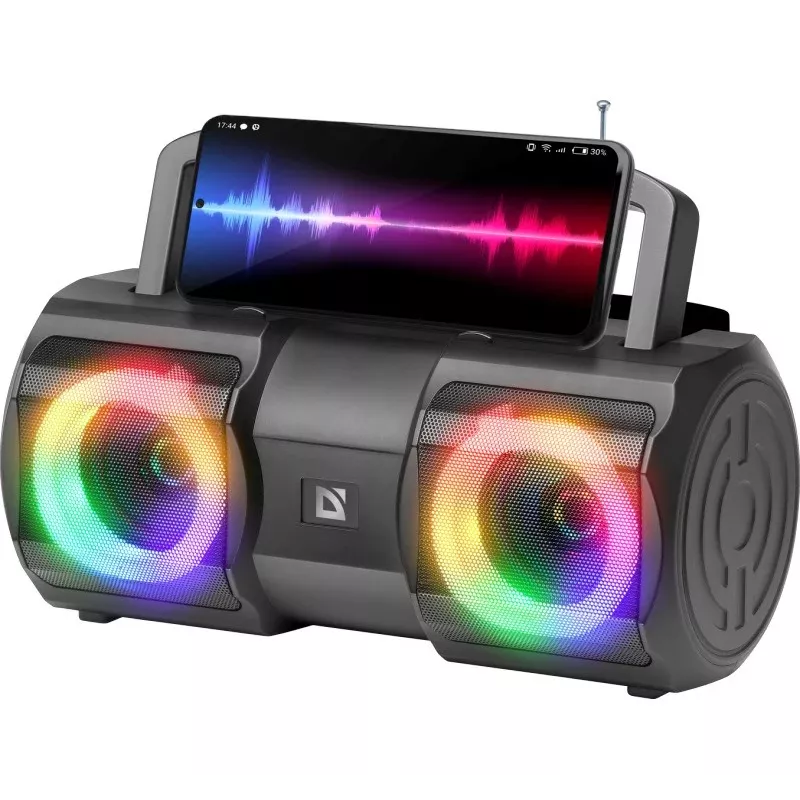 Altoparlante Bluetooth Defender BeatBox 20 20W con luce, microfono, FM, USB, TF