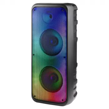 Altoparlante Bluetooth portatile Defender BOOMER 35 30W con MP3/FM/SD/USB/AUX/TWS/LCD/RGB/MIC karaoke - nero