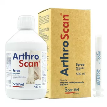Sciroppo SCANVET ArthroScan - integratore per articolazioni per cani - 500ml
