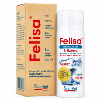 Gel Scanvet Felisa per il controllo del pelo nei gatti, 100 ml