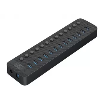 ORICO CT2U3-13AB-EU-BK-BP hub USB 3.0 13 porte con alimentatore 60W, nero
