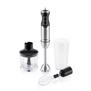 Hyundai HB1000 frullatore a immersione 1000W, Inox