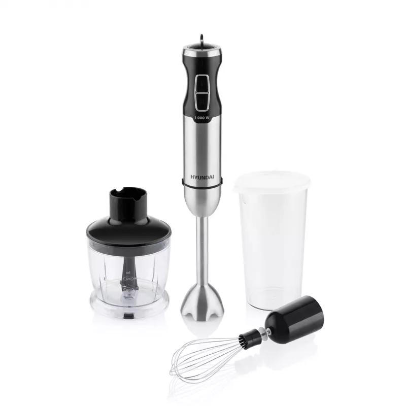 Hyundai HB1000 Frullatore a immersione 1000W, Inox