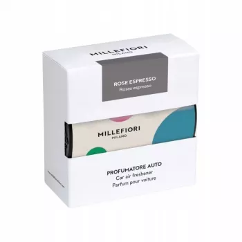 Millefiori White Rose Espresso deodorante per auto Duftclip