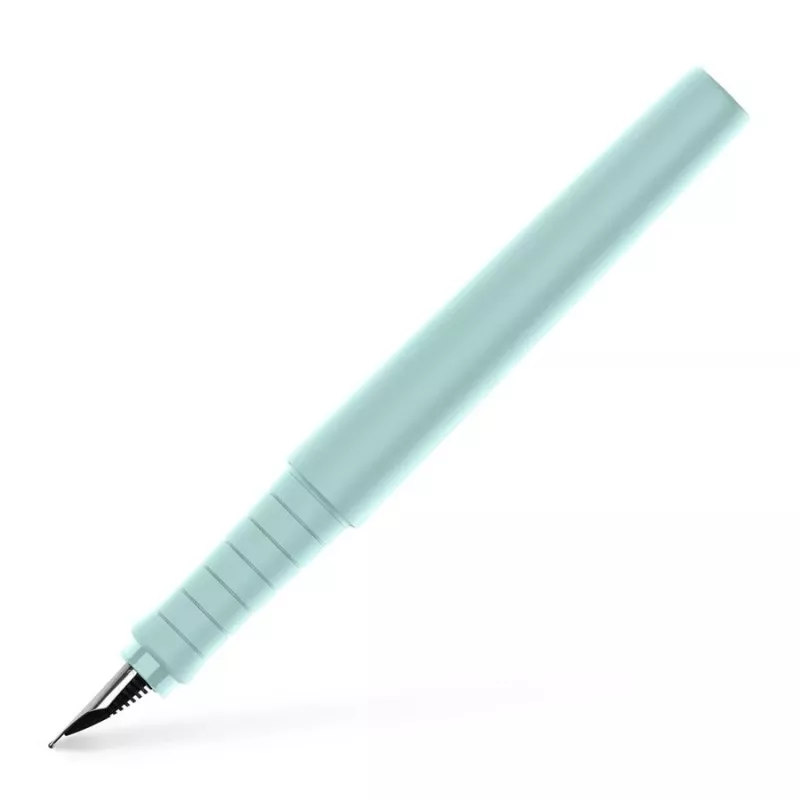 FABER-CASTELL Poly Pen penna stilografica Caribic Blue tratto largo (B) 241010
