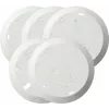Gira 845000 Set piastre di montaggio per rilevatore di fumo Q-Label, 5 pezzi, bianco