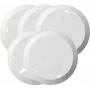 Gira 845000 Set piastre di montaggio per rilevatore di fumo Q-Label, 5 pezzi, bianco