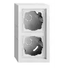 Gira F200 contenitore da parete 2 moduli bianco puro 106270