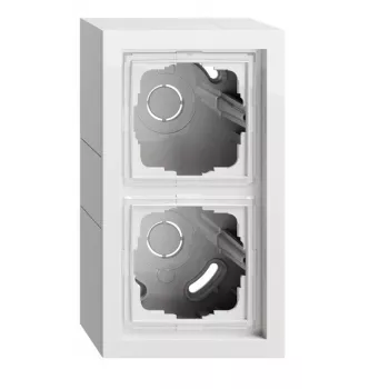 Gira F200 contenitore da parete 2 moduli bianco puro 106270