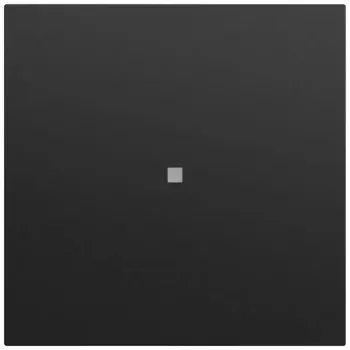 Gira System 70 placca bilanciere con finestra di controllo, nero opaco 329074