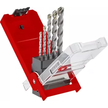 Einhell 38050 set di punte per muratura con placchetta in metallo duro, 5 pezzi (4-10 mm)