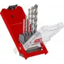 Einhell 38050 set di punte per muratura con placchetta in metallo duro, 5 pezzi (4-10 mm)