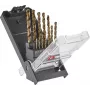 Einhell 249013 set di punte elicoidali per metallo HSS-Co, 13 pezzi, 1,5-6,5 mm, lega al cobalto, DIN 338, punta affilata