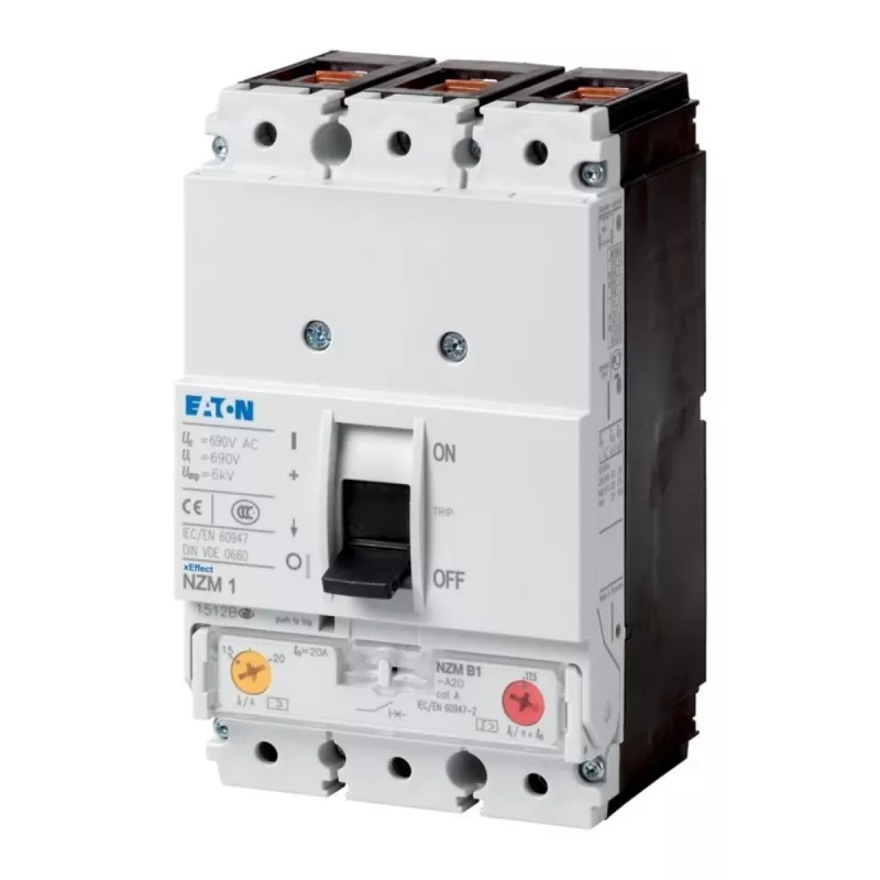 Eaton NZMB1-A40 interruttore automatico 3 poli, 40 A, 690 V AC, termico-magnetico 259075