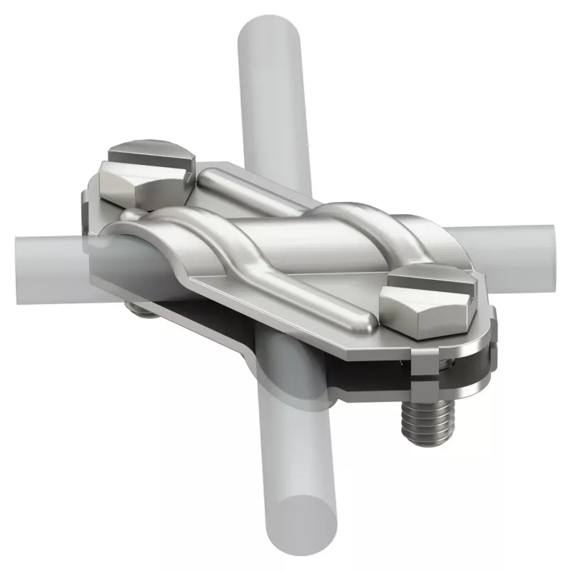 OBO BETTERMANN connettore a croce 250 V4A 8-10mm acciaio inox protezione contro i fulmini 5312925