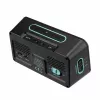 TFA Dostmann 60.2562.01.GB sveglia radiocontrollata nero azzurro