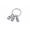 Troika KR17-18/MA portachiavi in alluminio pressofuso con figura, argento