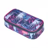 herlitz be.bag beatBox Indigo Flowers astuccio portapenne, poliestere, scomparto principale con zip XXL, 1 pezzo 400197550