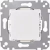 Merten System M placca per interruttore a bilanciere, bianco polare, lucido, 1 modulo, simbolo luce 587093