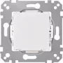 Merten System M placca per interruttore a bilanciere, bianco polare, lucido, 1 modulo, simbolo luce 587093