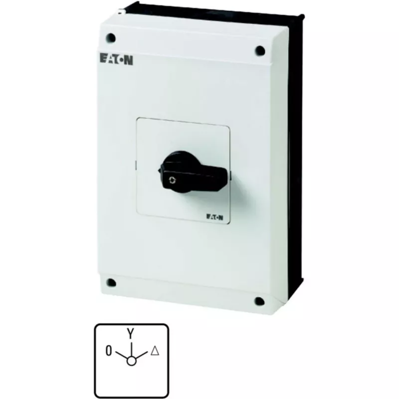 Eaton 207234 T5B-4-8410/I4 commutatore stella-triangolo in contenitore, 63 A, 0-Y-Δ, IP65